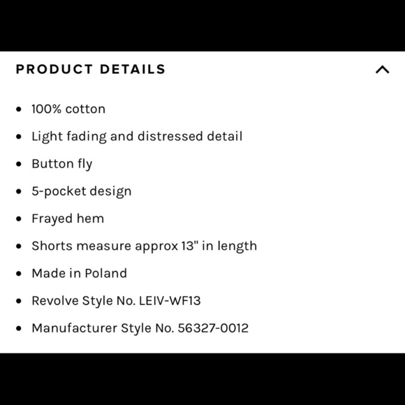 NWT Levi’s 501 High Rise Shorts in Fault Lines Size 25 - Picture 6 of 10